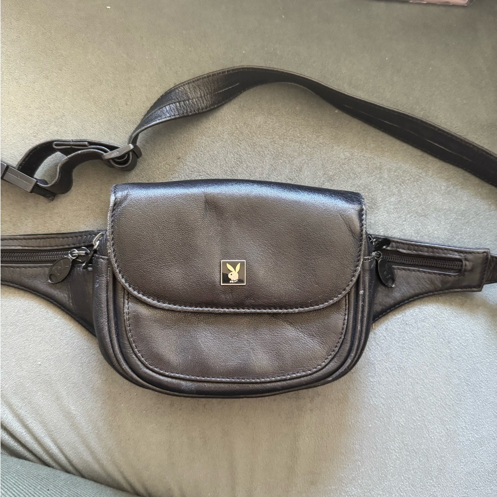 Vintage Leather Playboy Fanny Pack
